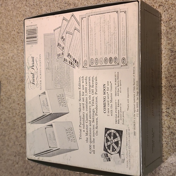 GAME Trivial Pursuit - Silver Scree Edition to use with Master game Vintage 1981 - Picture 2 of 7